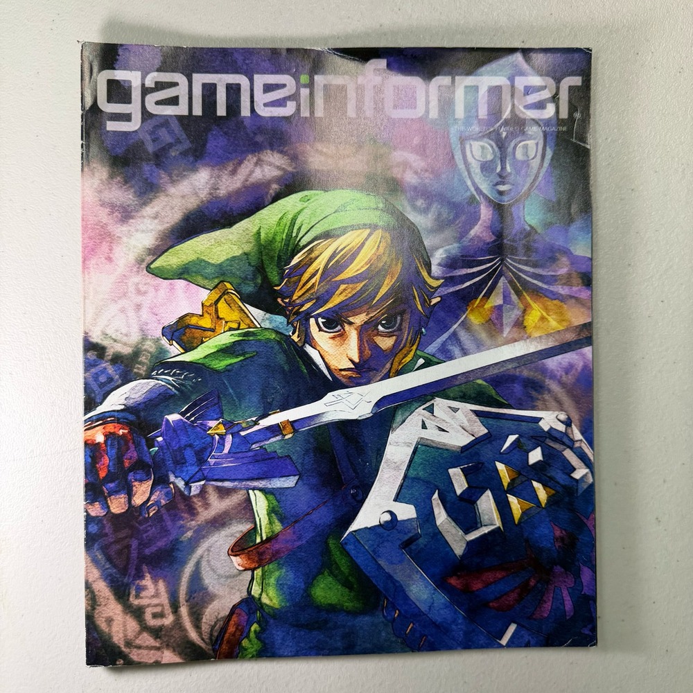 Game‎ Informer Magazine Legend of Zelda Skyward Sword Cover Link Fi Nintendo